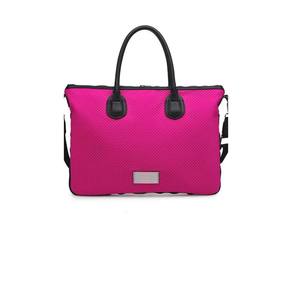 SOL AND SELENE HIGH IMPACT PINK LAPTOP MESSENGER CONVERTIBLE BAG
